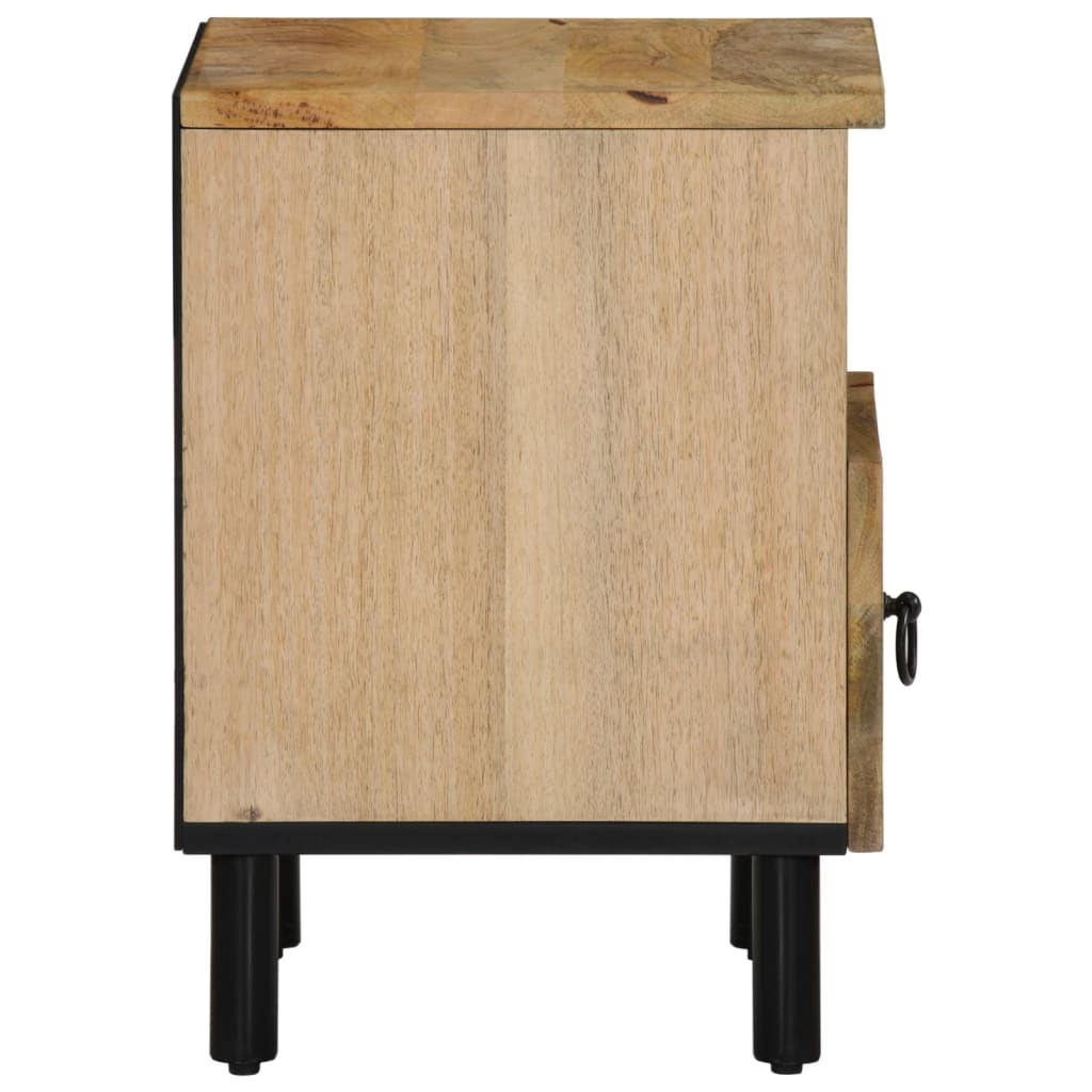 sengebord 40x33x46 cm massivt mangotræ