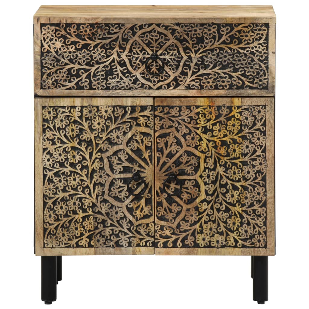 sengebord 50x33x60 cm massivt mangotræ