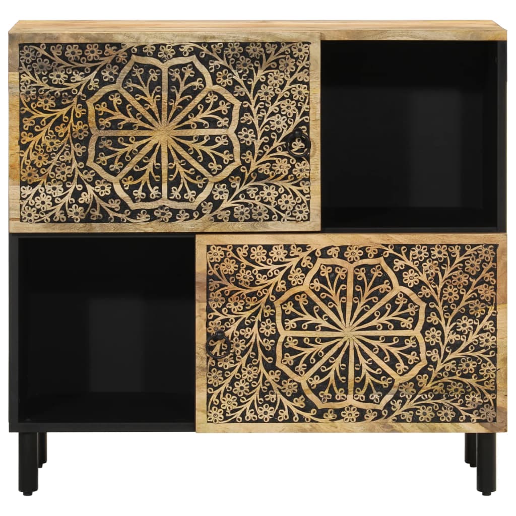 skab 80x33x75 cm massivt mangotræ