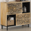 skab 80x33x75 cm massivt mangotræ