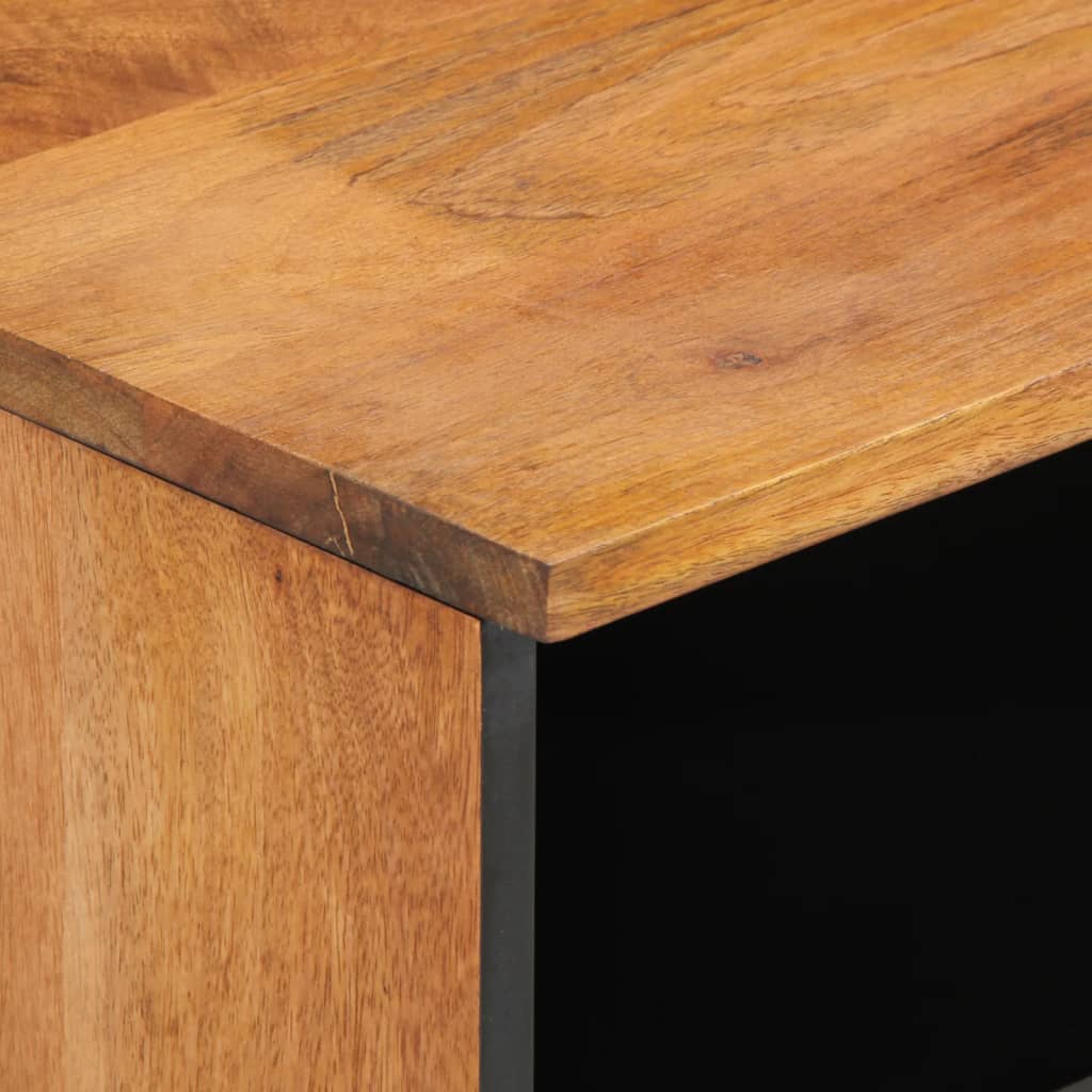 tv-bord 100x33x46 cm massivt mangotræ