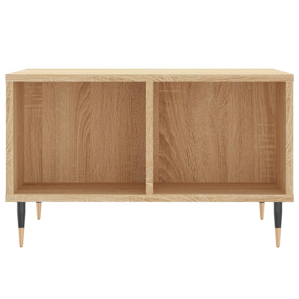 sofabord 60x50x36,5 cm konstrueret træ sonoma-eg
