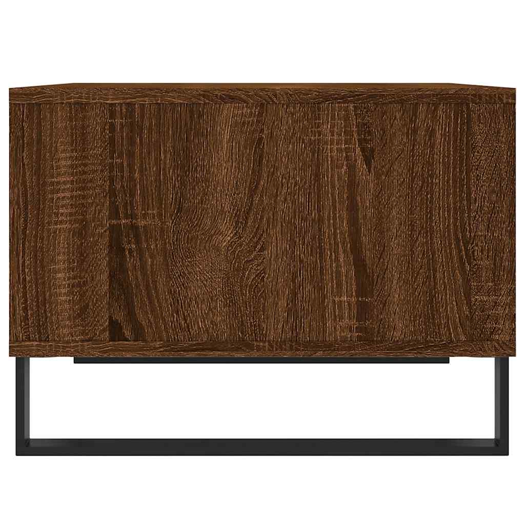 sofabord 60x50x36,5 cm konstrueret træ brun egetræsfarve