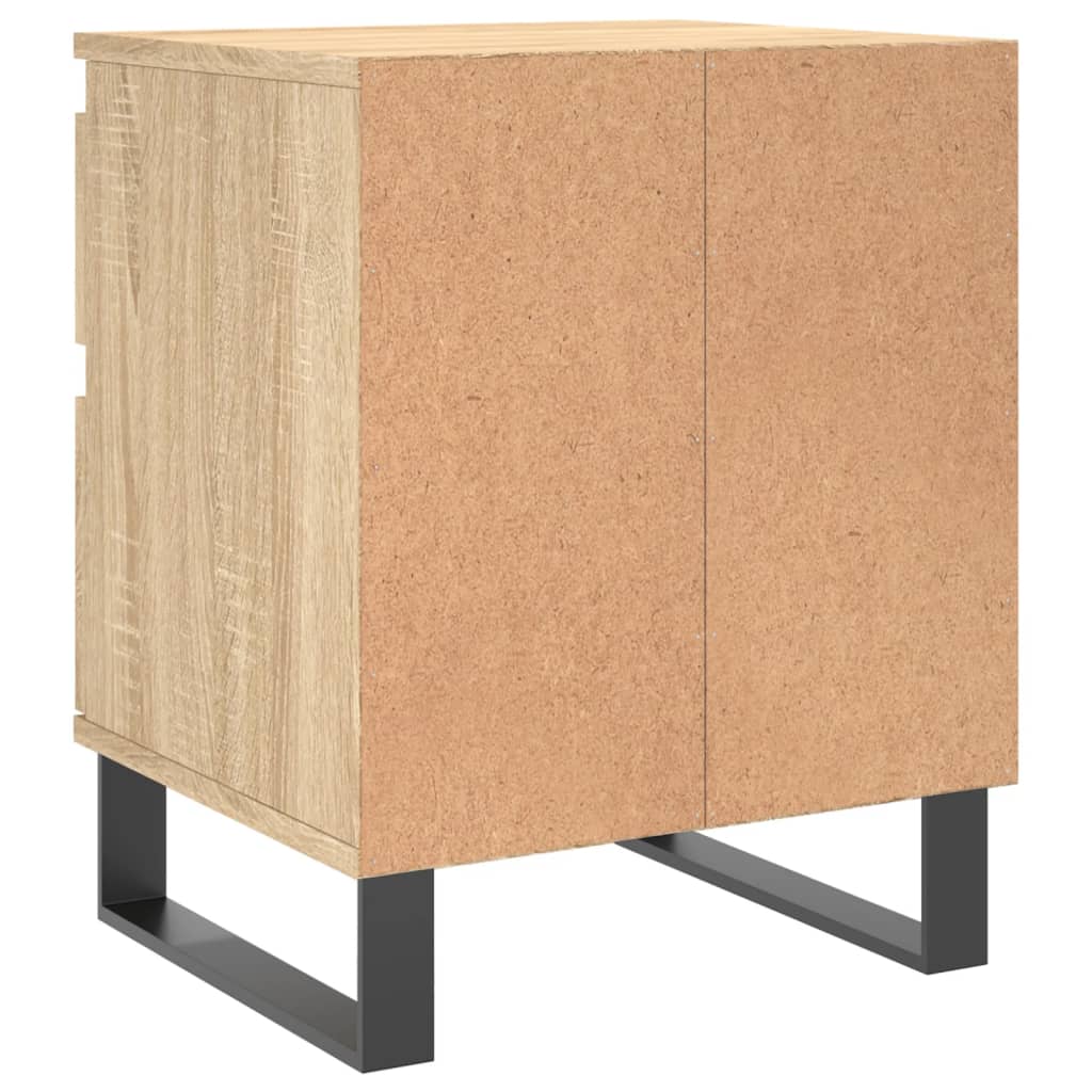 sengebord 40x35x50 cm konstrueret træ sonoma-eg