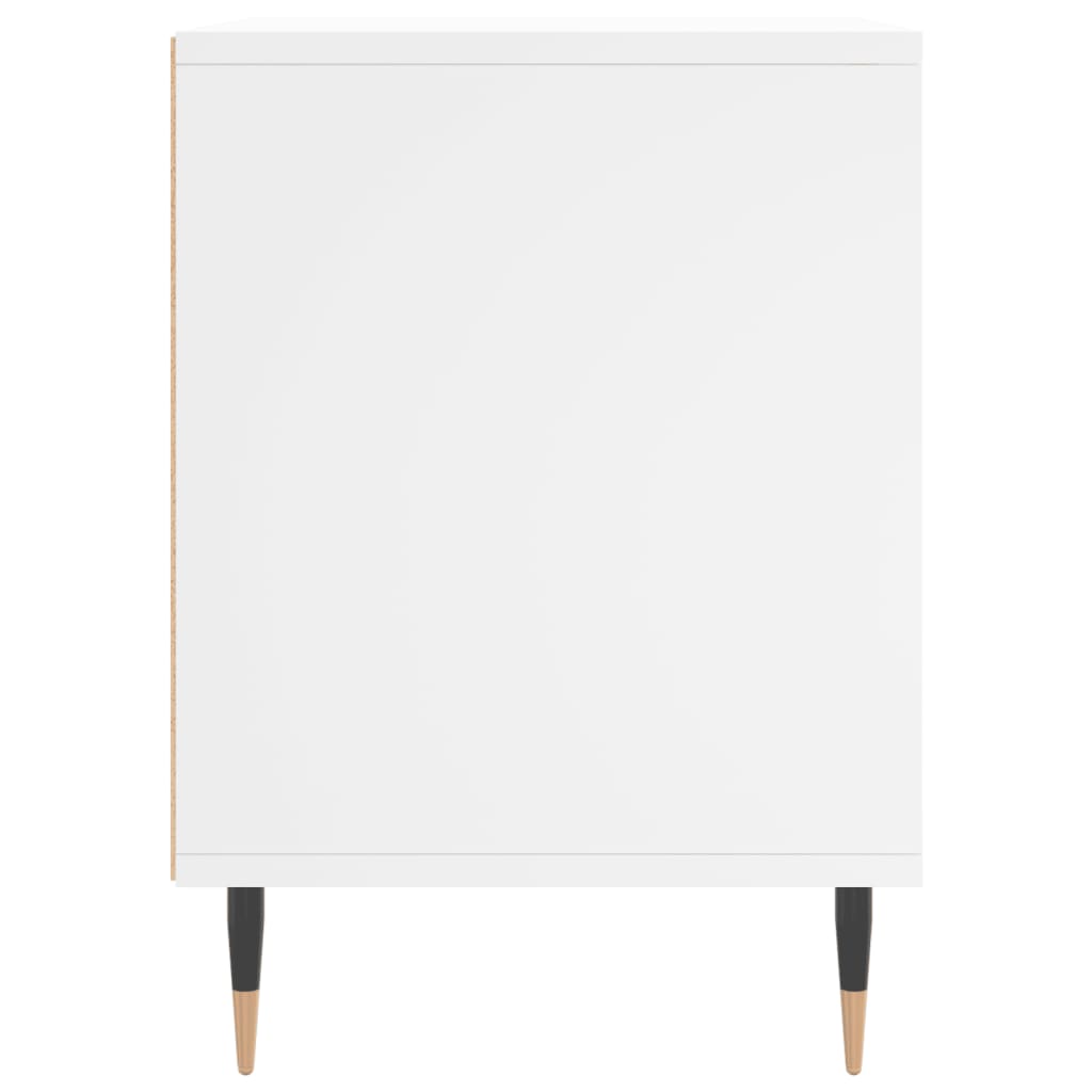 sengeborde 2 stk. 40x35x50 cm konstrueret træ hvid