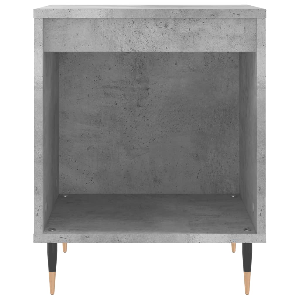 sengeborde 2 stk. 40x35x50 cm konstrueret træ betongrå
