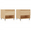 sofaborde 2 stk. 50x46x50 cm konstrueret træ sonoma-eg