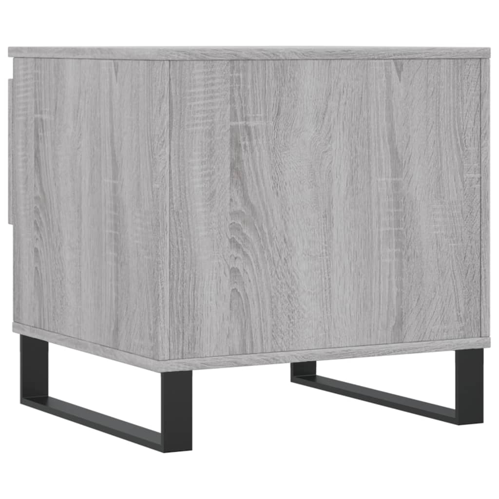 sofaborde 2 stk. 50x46x50 cm konstrueret træ grå sonoma-eg