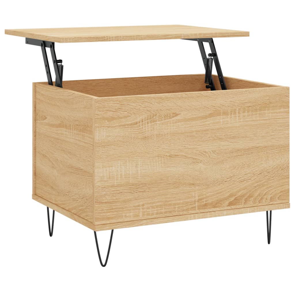 sofabord 60x44,5x45 cm konstrueret træ sonoma-eg