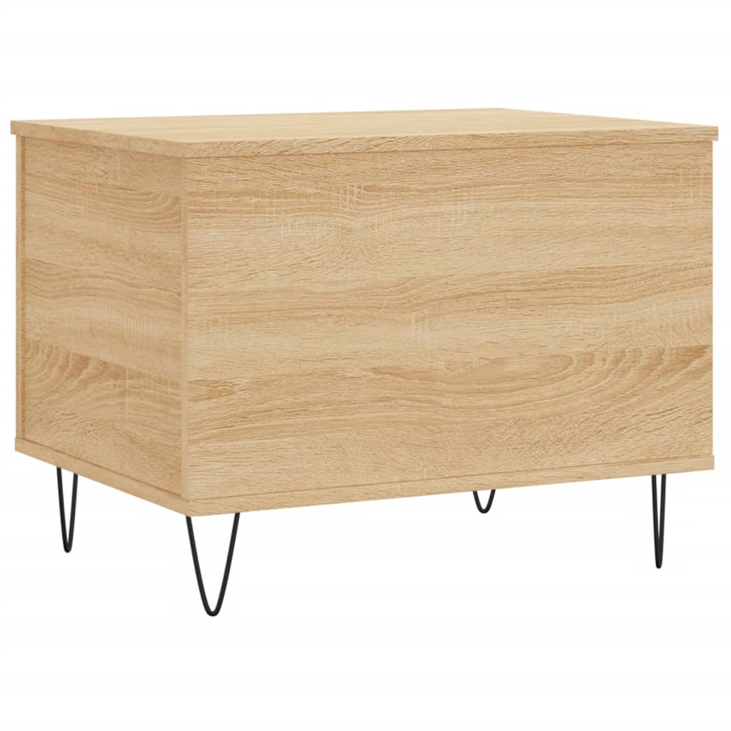 sofabord 60x44,5x45 cm konstrueret træ sonoma-eg