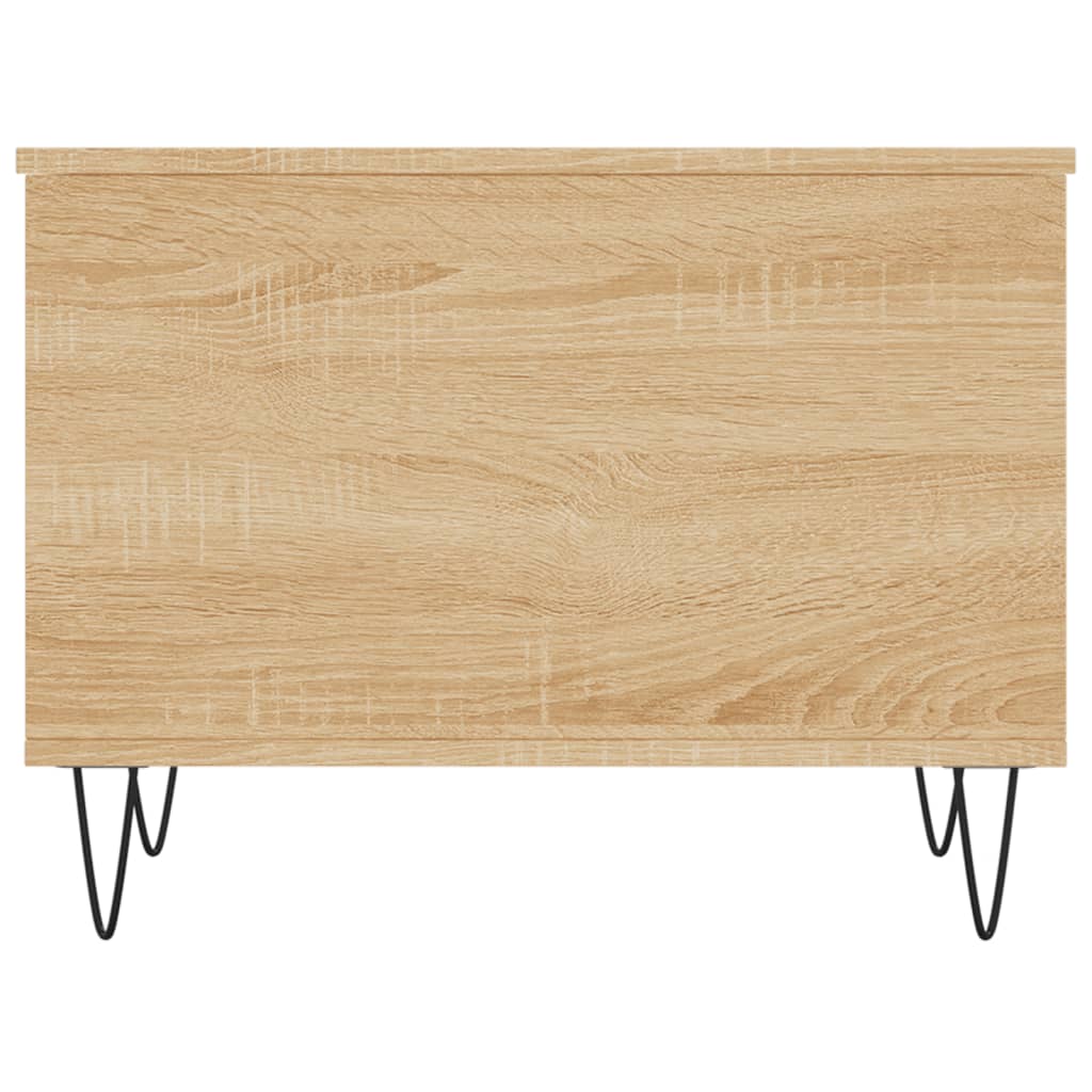 sofabord 60x44,5x45 cm konstrueret træ sonoma-eg