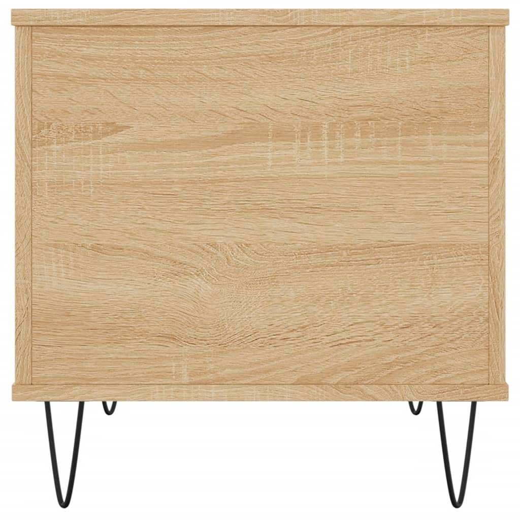 sofabord 60x44,5x45 cm konstrueret træ sonoma-eg