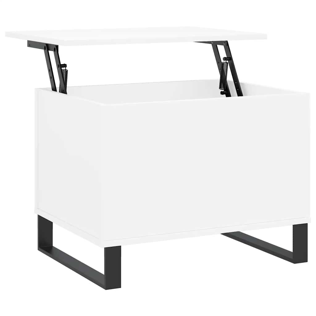 sofabord 60x44,5x45 cm konstrueret træ hvid