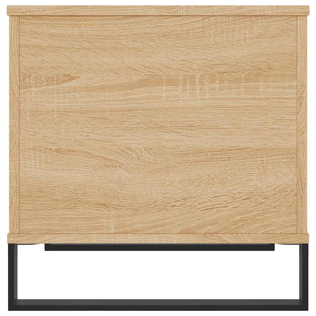 sofabord 60x44,5x45 cm konstrueret træ sonoma-eg