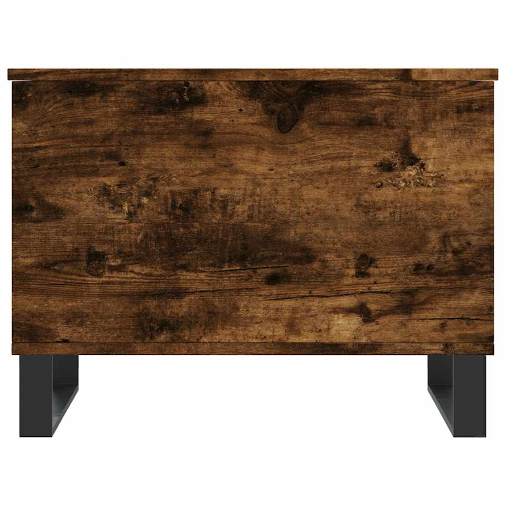 sofabord 60x44,5x45 cm konstrueret træ røget egetræsfarve