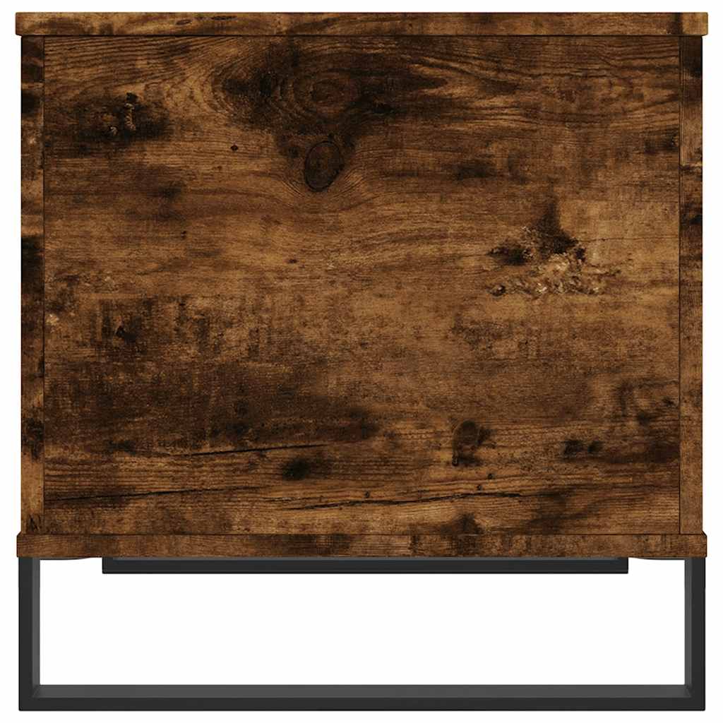 sofabord 60x44,5x45 cm konstrueret træ røget egetræsfarve
