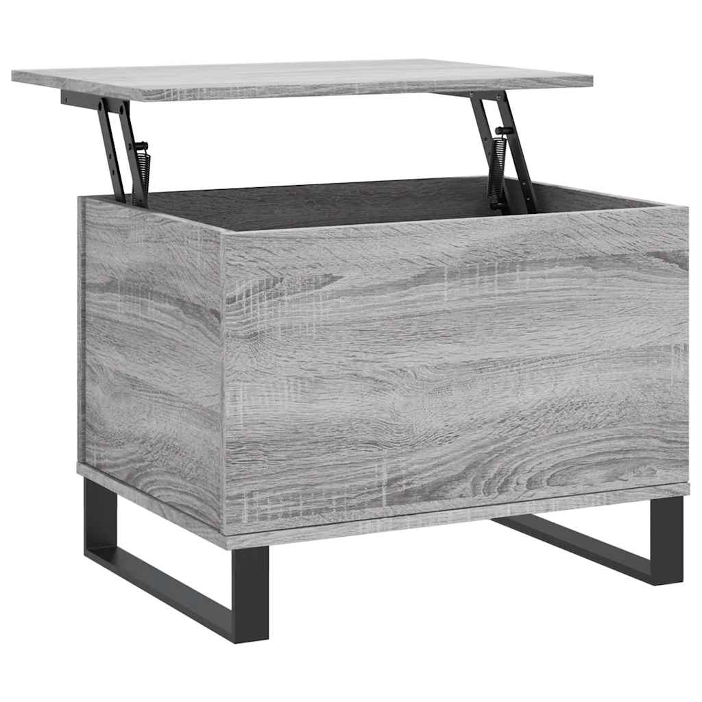 sofabord 60x44,5x45 cm konstrueret træ Grå sonoma-eg