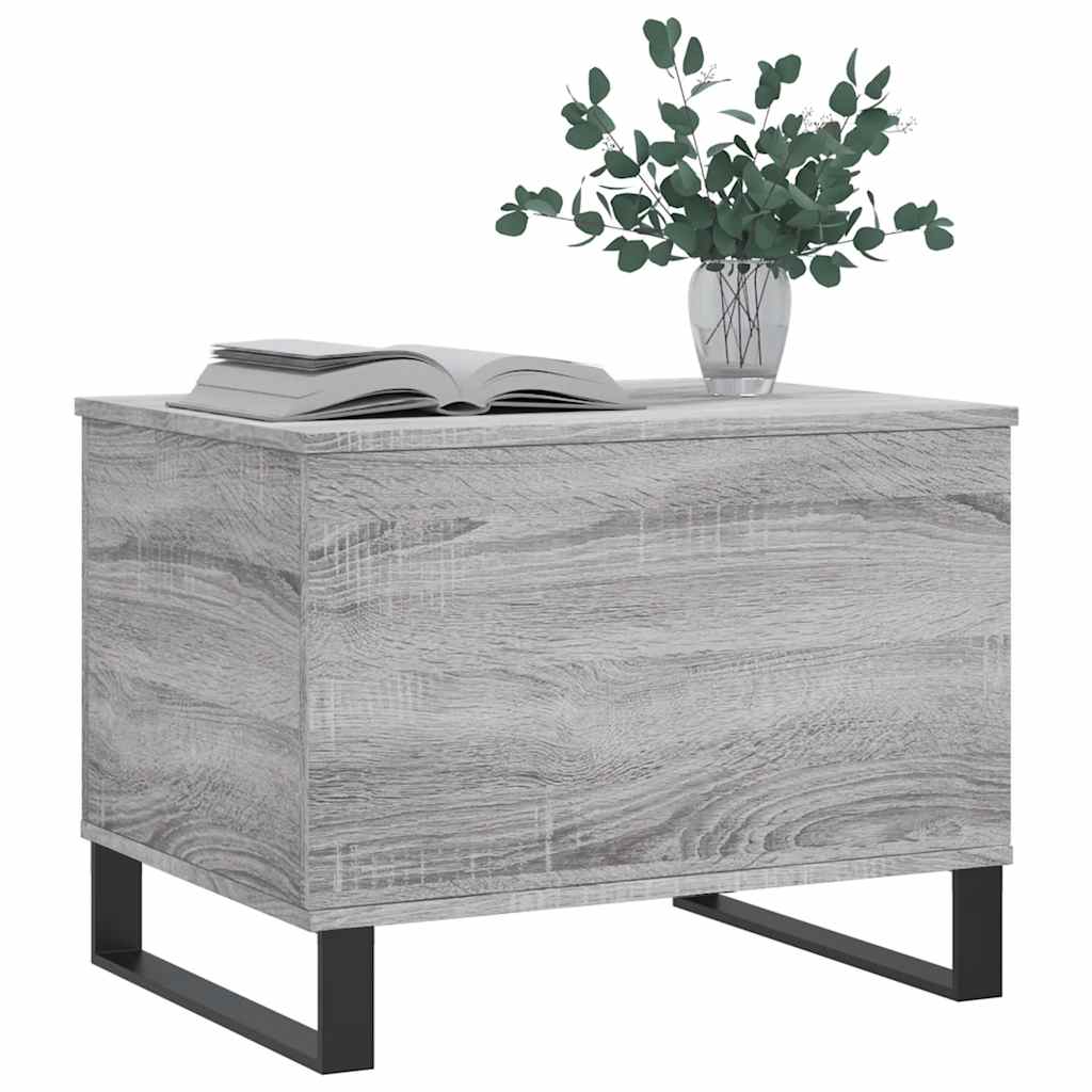 sofabord 60x44,5x45 cm konstrueret træ Grå sonoma-eg