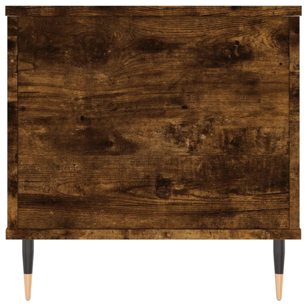 sofabord 90x44,5x45 cm konstrueret træ røget egetræsfarve