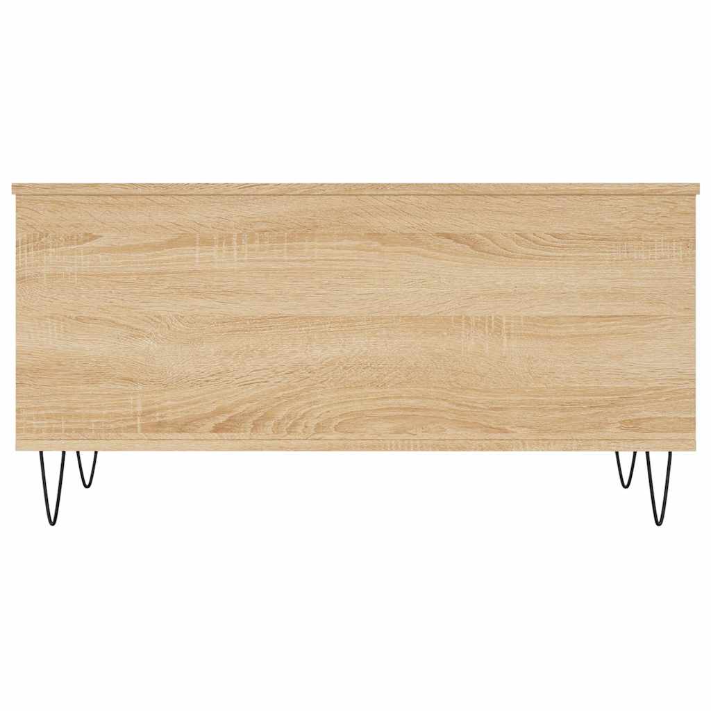 sofabord 90x44,5x45 cm konstrueret træ sonoma-eg