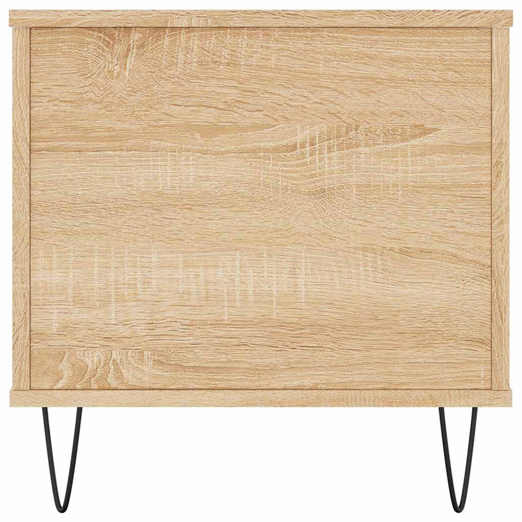 sofabord 90x44,5x45 cm konstrueret træ sonoma-eg