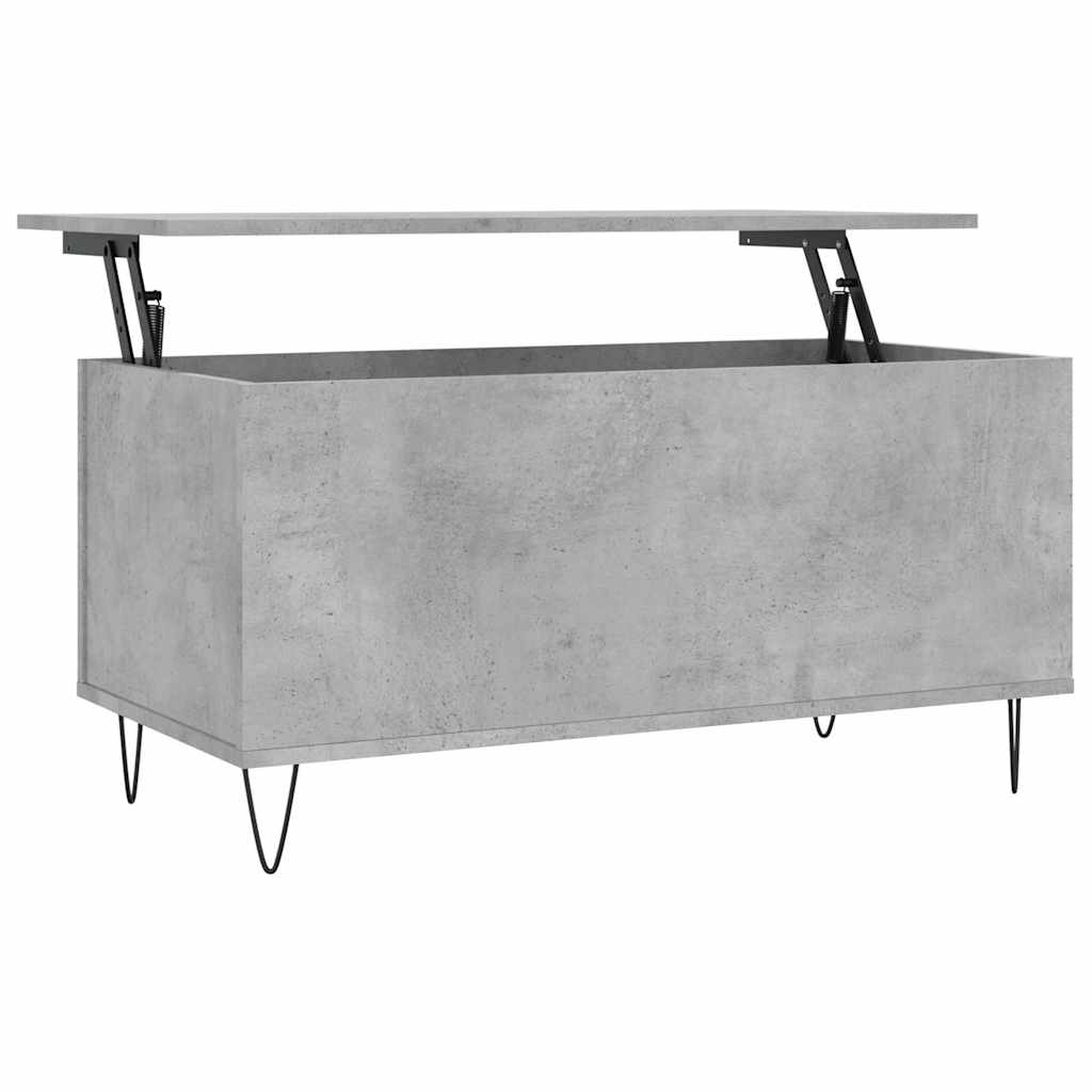 sofabord 90x44,5x45 cm konstrueret træ betongrå
