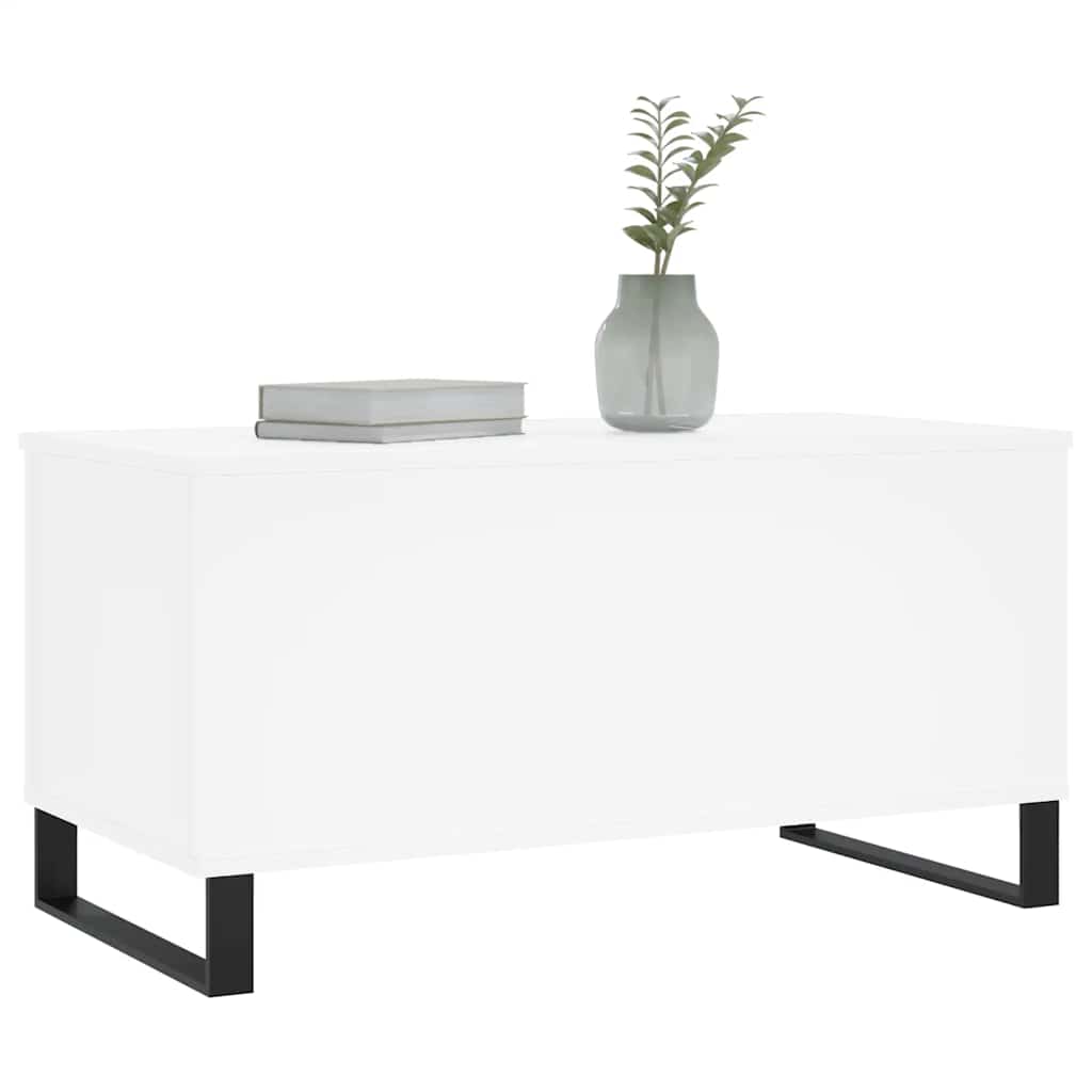sofabord 90x44,5x45 cm konstrueret træ hvid