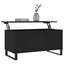 sofabord 90x44,5x45 cm konstrueret træ sort