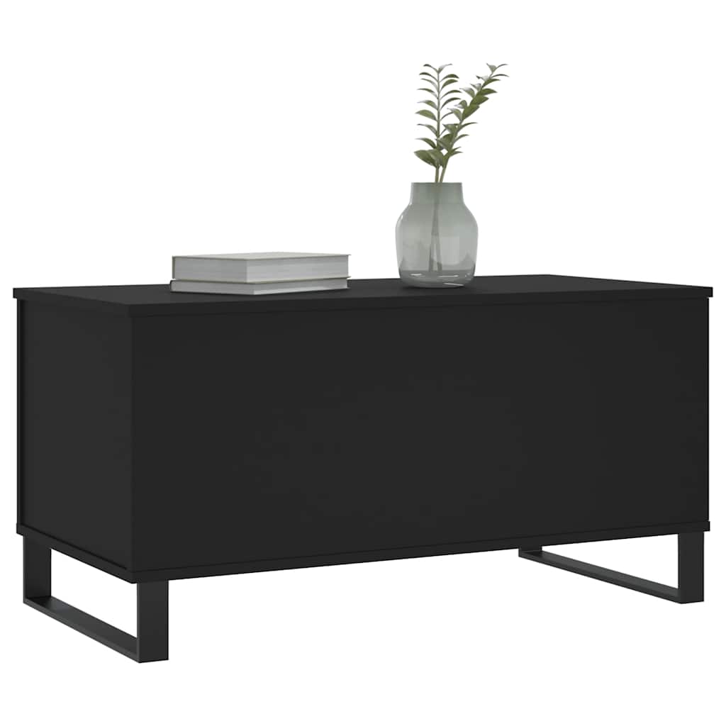 sofabord 90x44,5x45 cm konstrueret træ sort