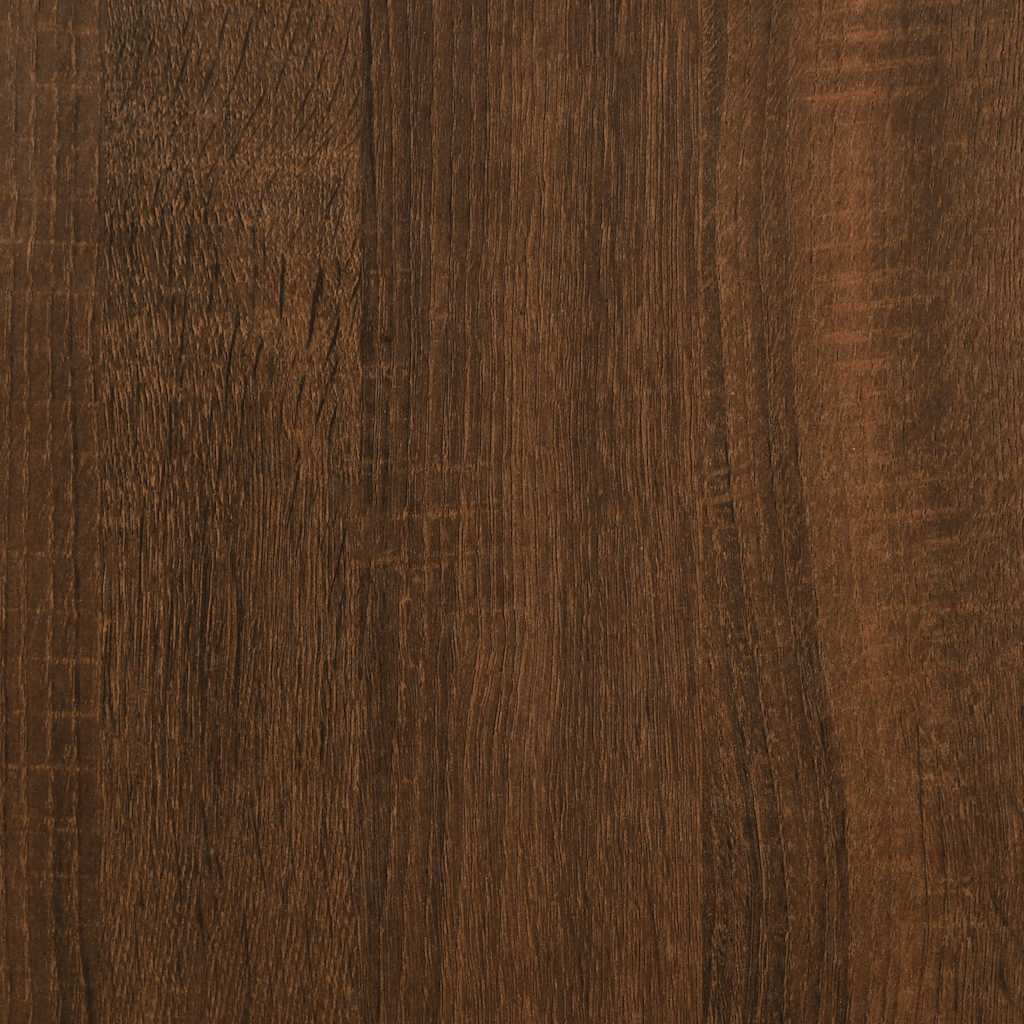 sofabord 90x44,5x45 cm konstrueret træ brun egetræsfarve