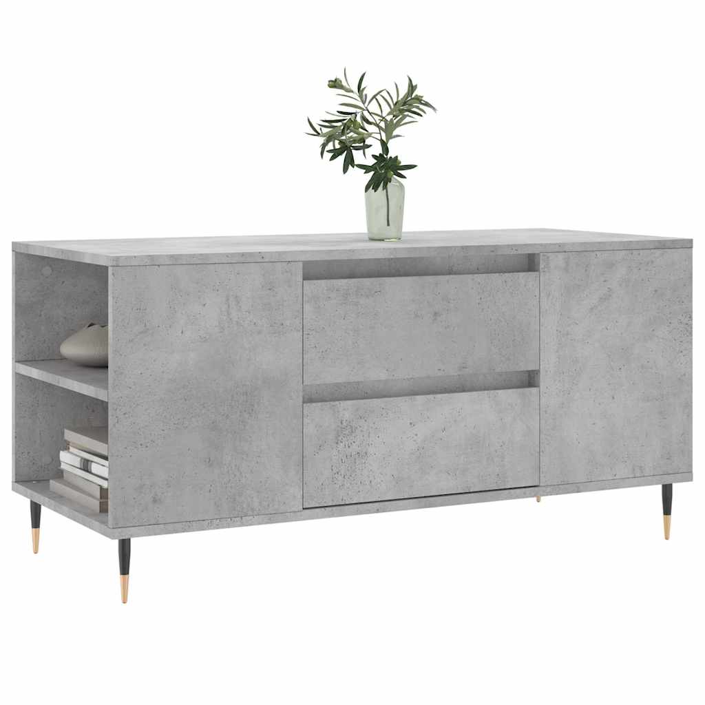 sofabord 102x44,5x50 cm konstrueret træ betongrå