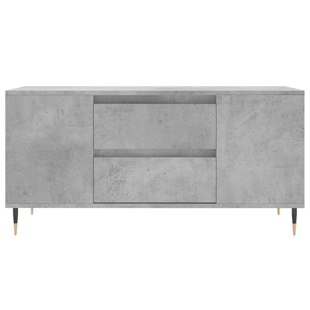 sofabord 102x44,5x50 cm konstrueret træ betongrå