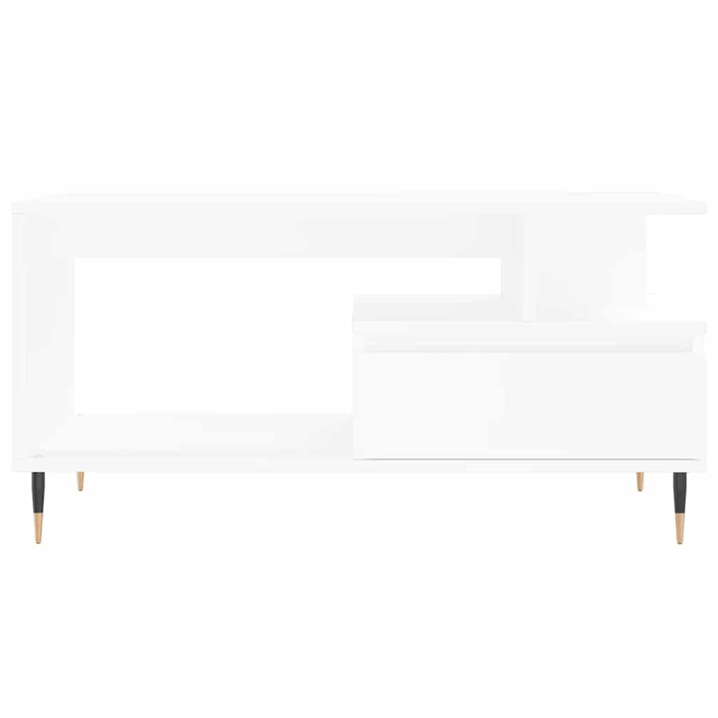 sofabord 90x49x45 cm konstrueret træ hvid