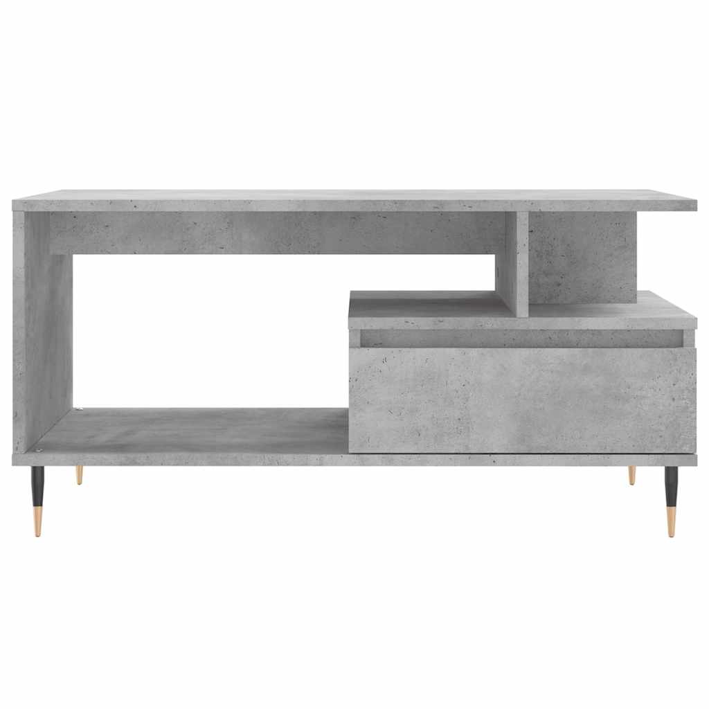 sofabord 90x49x45 cm konstrueret træ betongrå