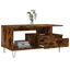 sofabord 90x49x45 cm konstrueret træ røget egetræsfarve