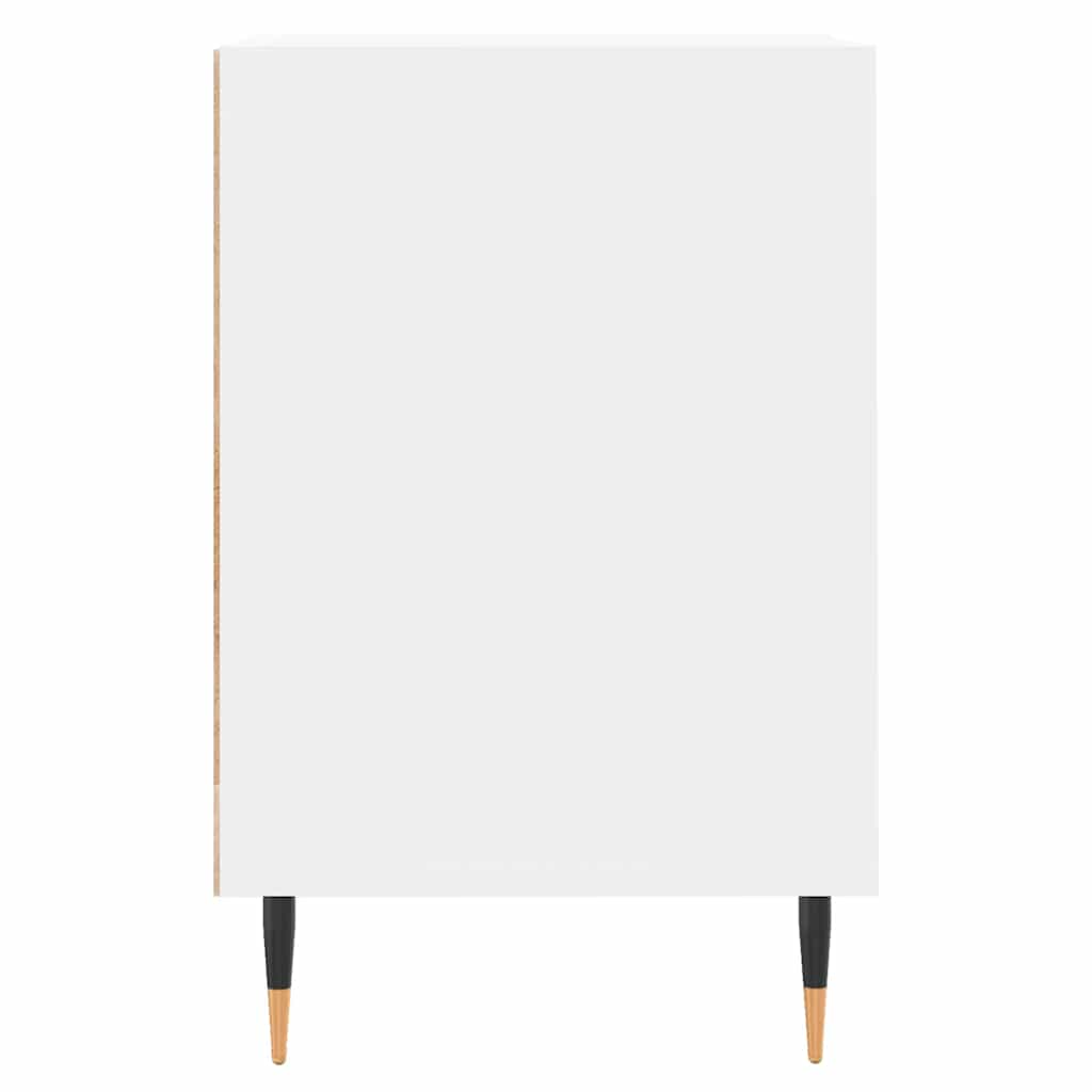 tv-bord 100x35x55 cm konstrueret træ hvid