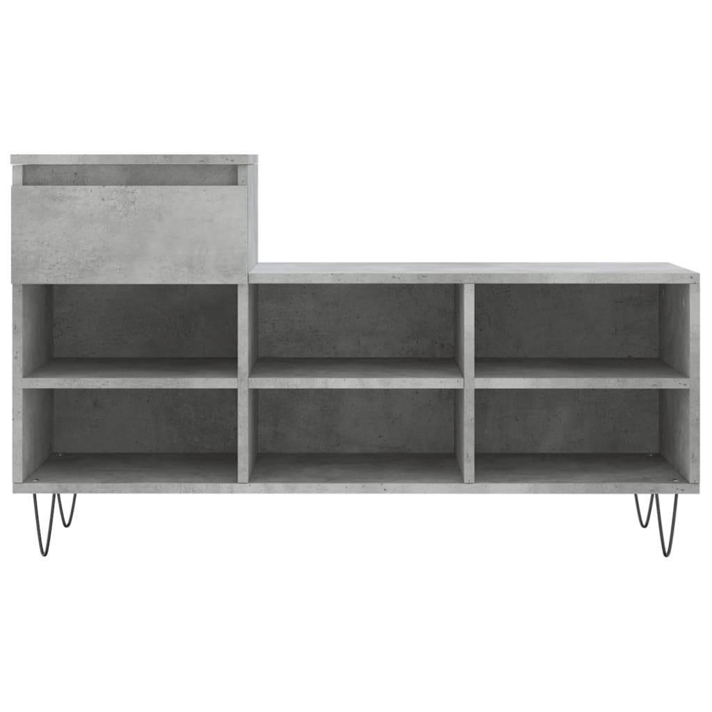 skoreol 102x36x60 cm konstrueret træ betongrå