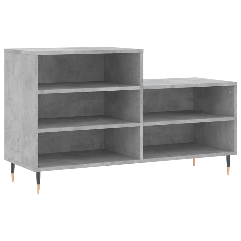skoreol 102x36x60 cm konstrueret træ betongrå