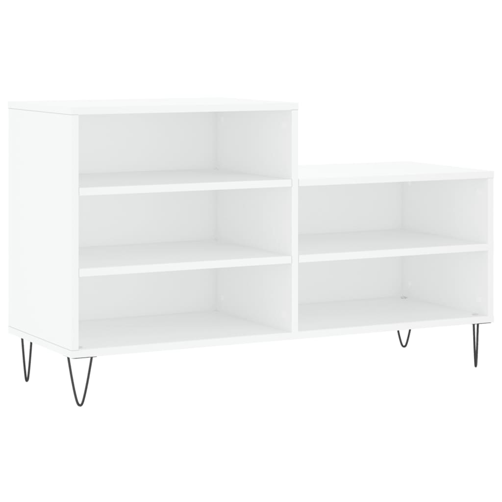 skoreol 102x36x60 cm konstrueret træ hvid