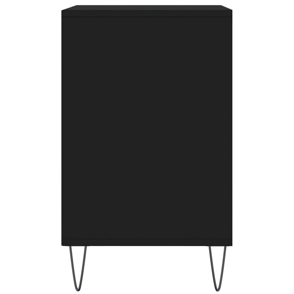 skoreol 102x36x60 cm konstrueret træ sort