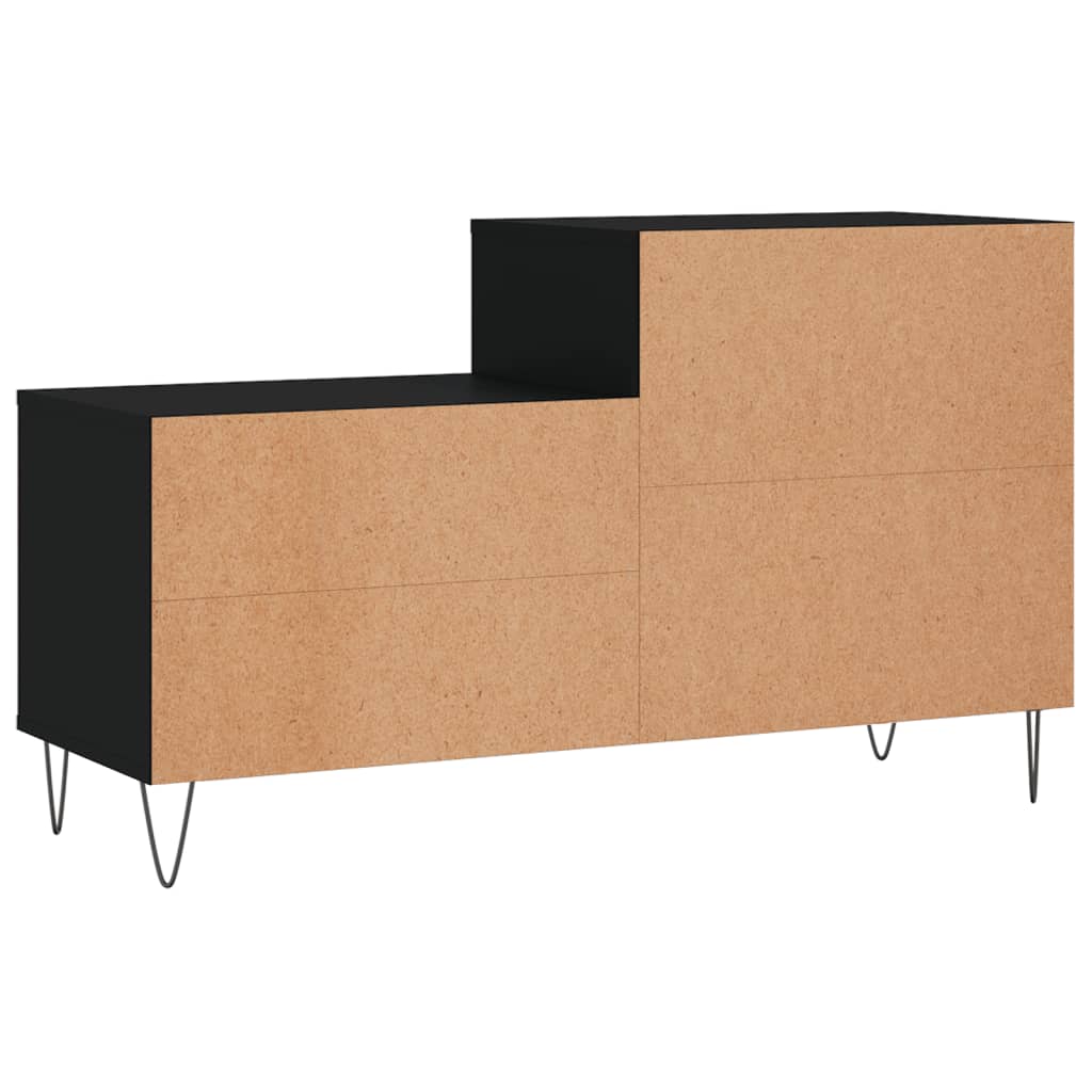 skoreol 102x36x60 cm konstrueret træ sort