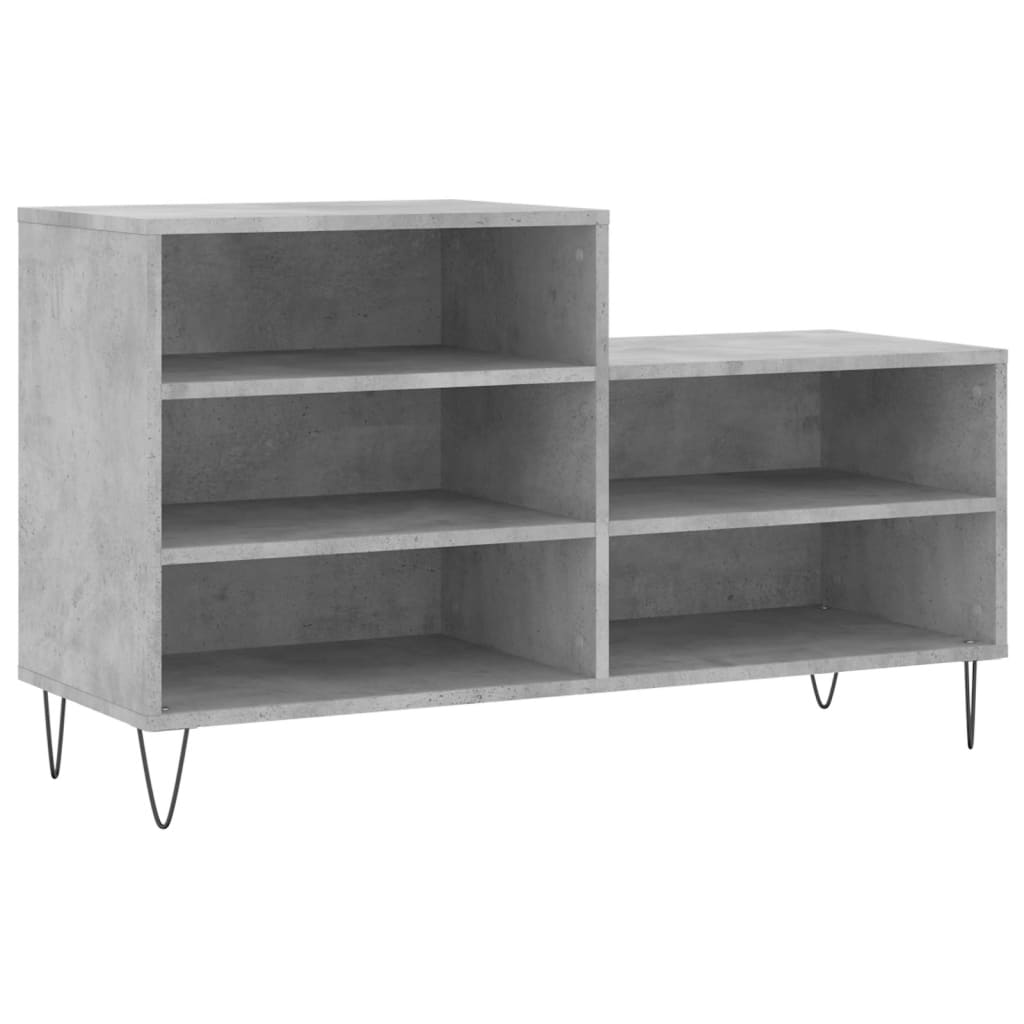 skoreol 102x36x60 cm konstrueret træ betongrå