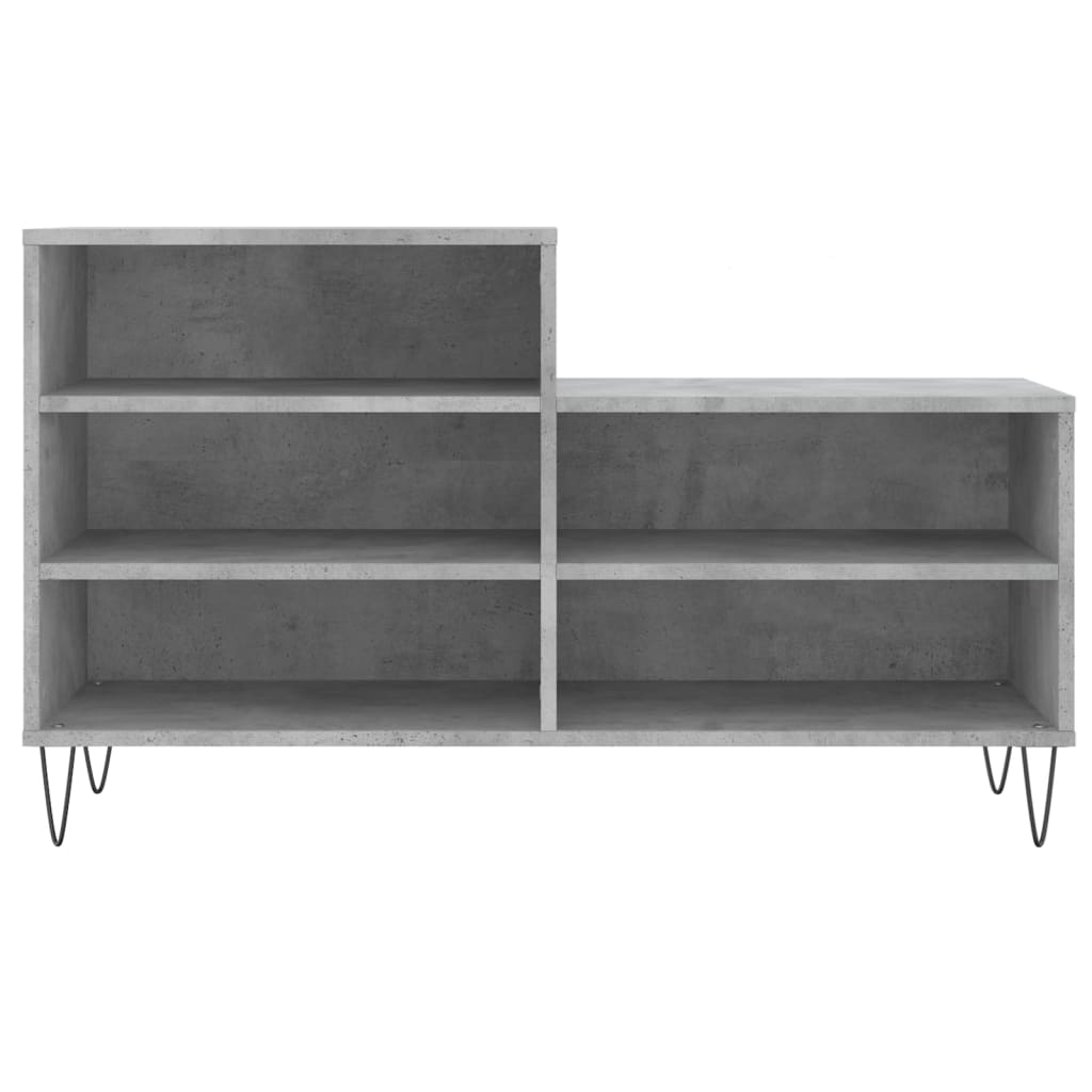 skoreol 102x36x60 cm konstrueret træ betongrå