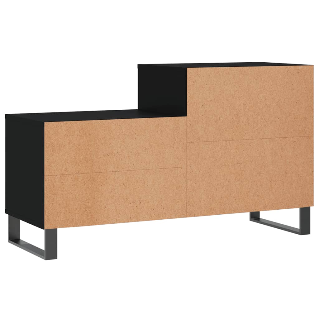 skoreol 102x36x60 cm konstrueret træ sort