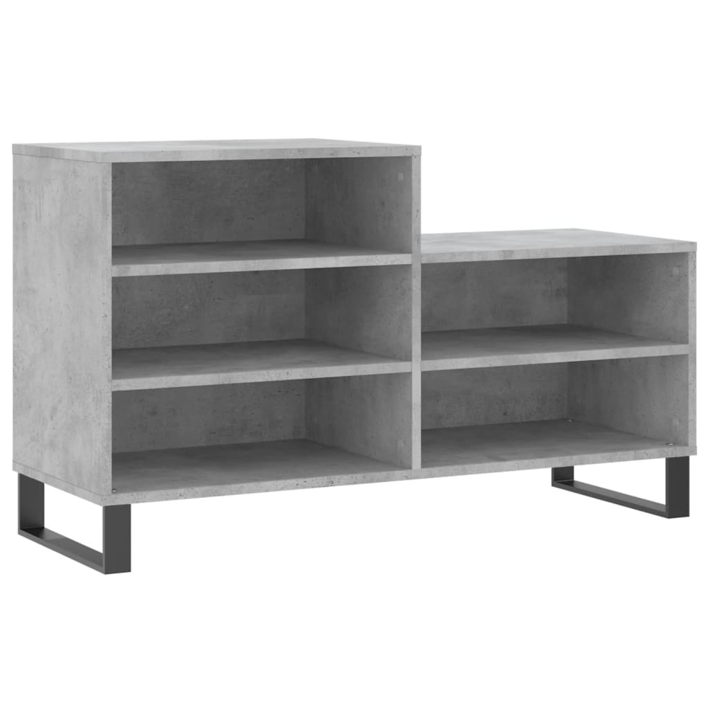 skoreol 102x36x60 cm konstrueret træ betongrå