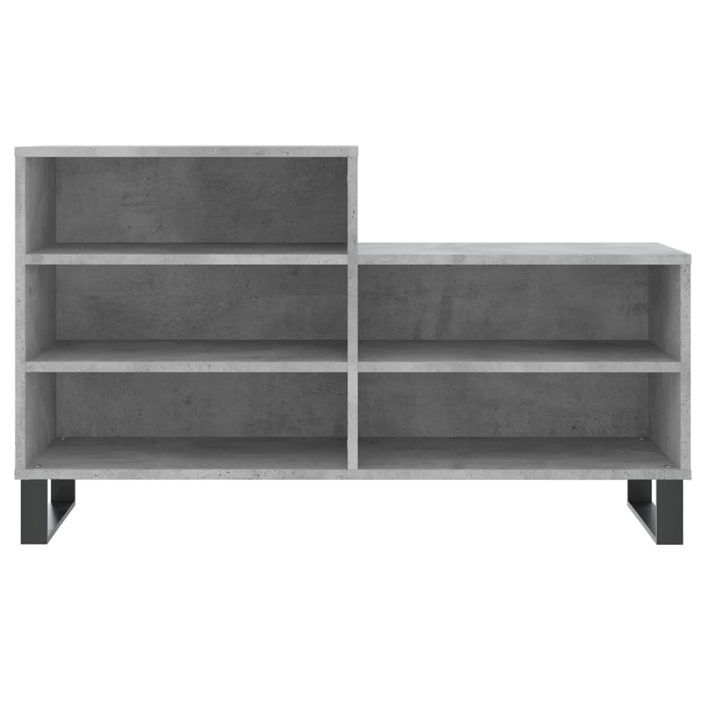 skoreol 102x36x60 cm konstrueret træ betongrå