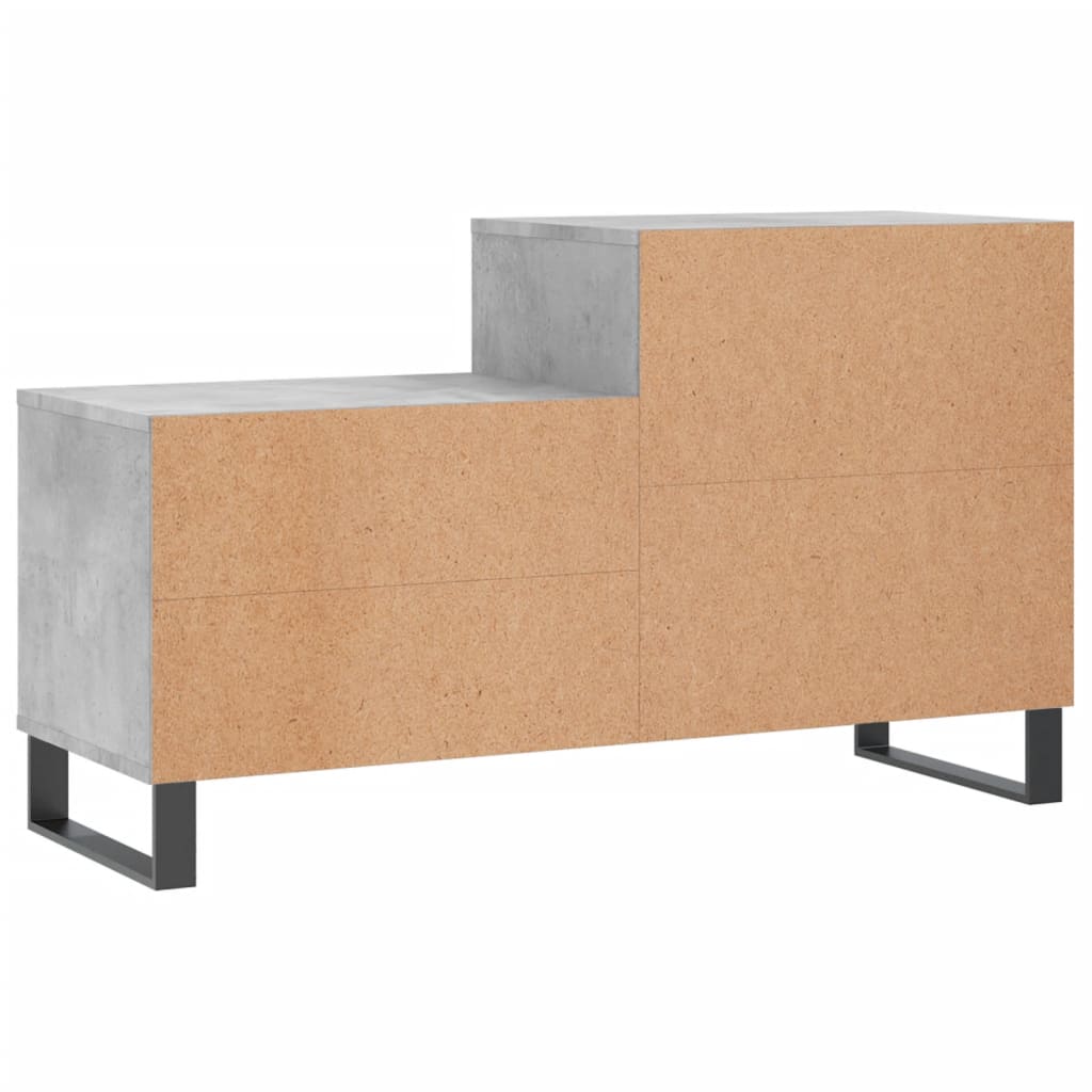skoreol 102x36x60 cm konstrueret træ betongrå
