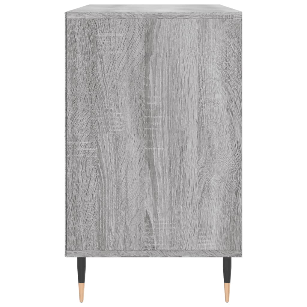 skoskab 102x36x60 cm konstrueret træ grå sonoma-eg