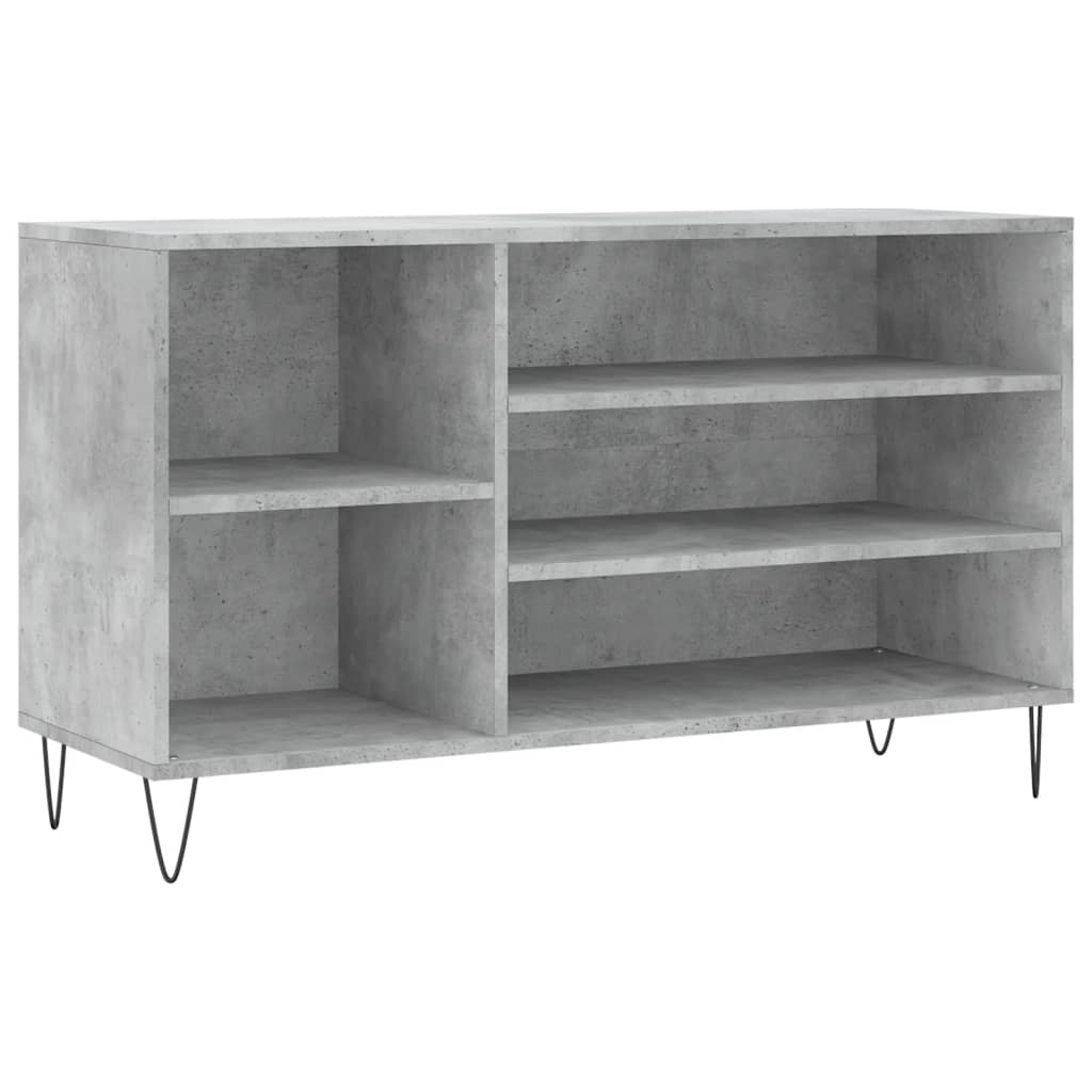 skoreol 102x36x60 cm konstrueret træ betongrå