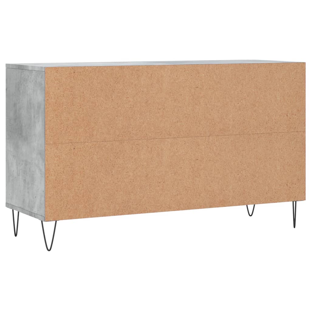 skoreol 102x36x60 cm konstrueret træ betongrå